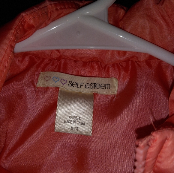 Girls Size 7-8 Pink Bling Zip-Up Vest Jacket - Picture 3 of 6